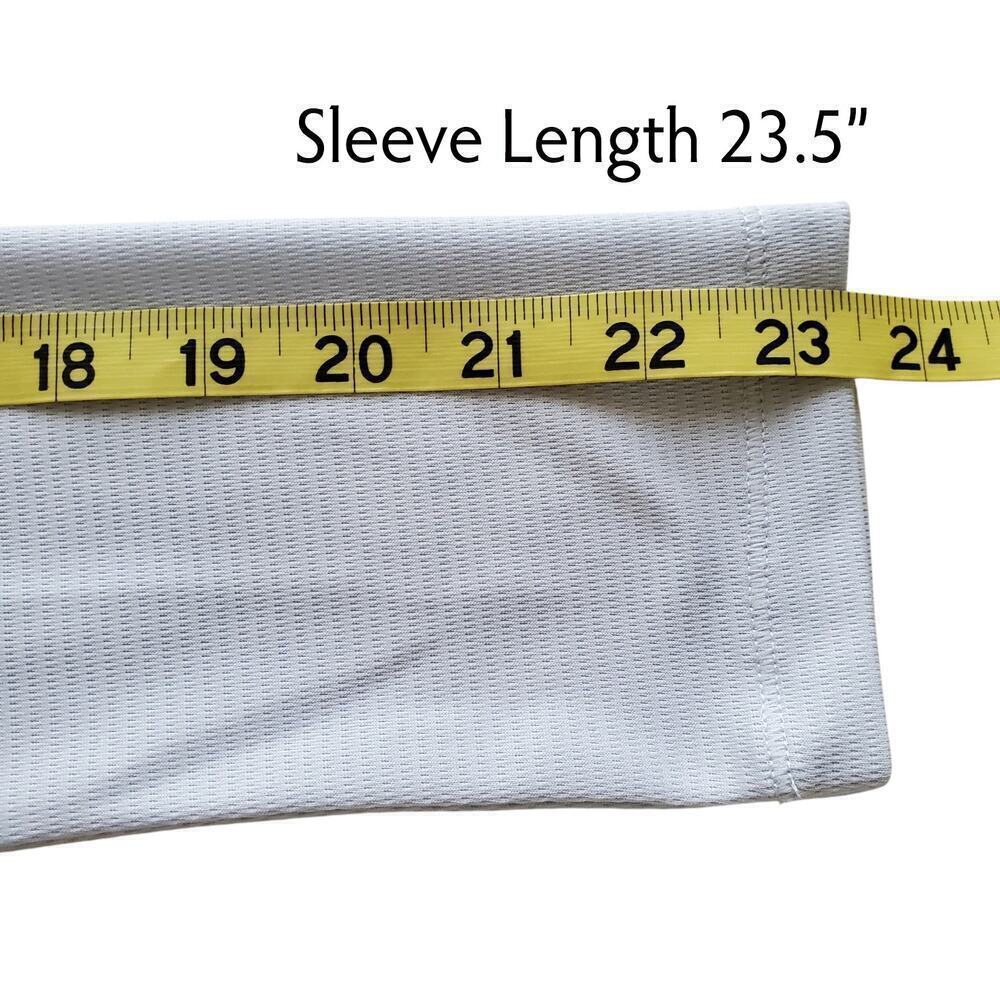 Reel Legends Gray Freeline Ventilated Fabric Athletic Long Sleeve Top Size S - Picture 12 of 13